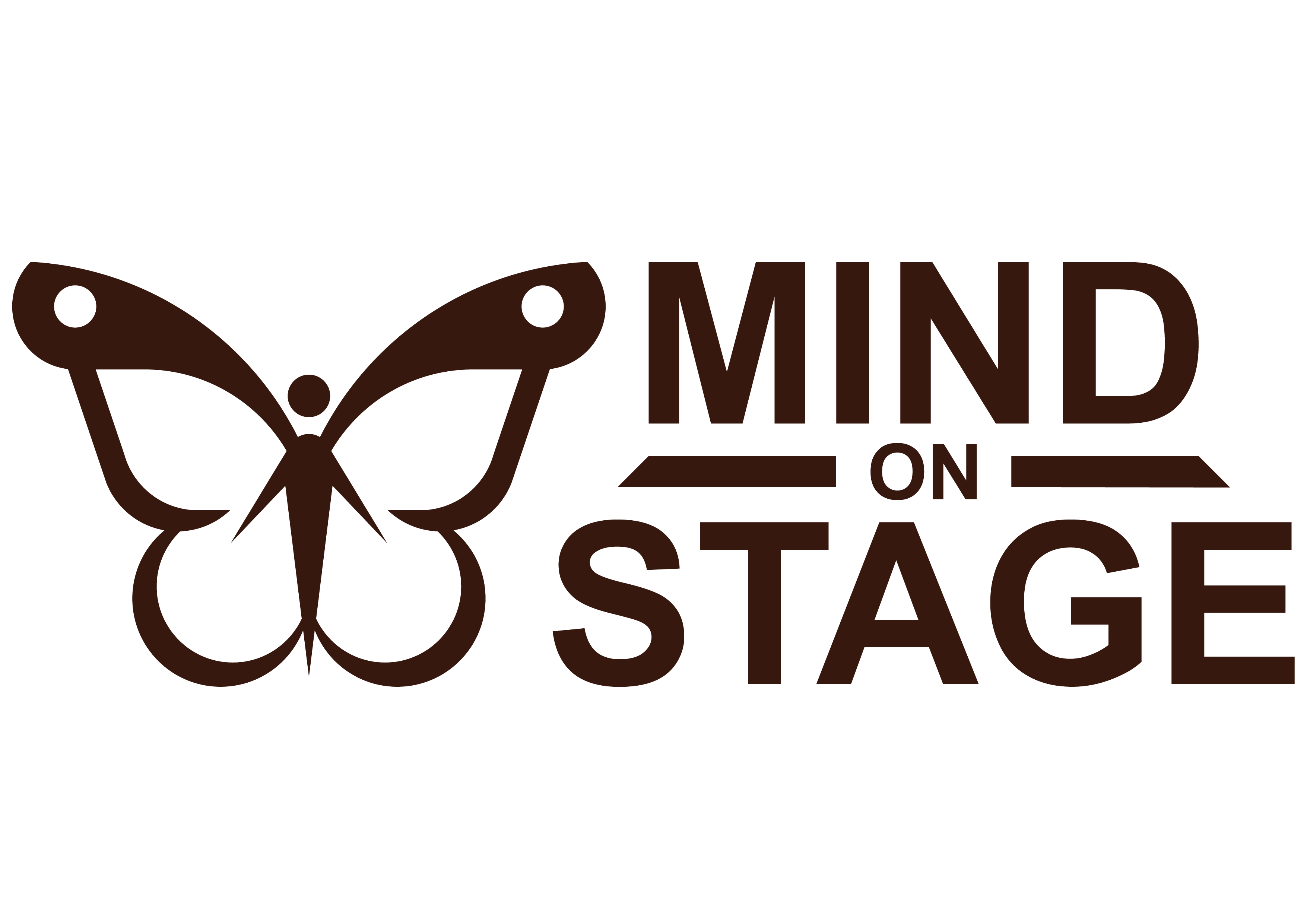 Mind on stage logo, transparent.