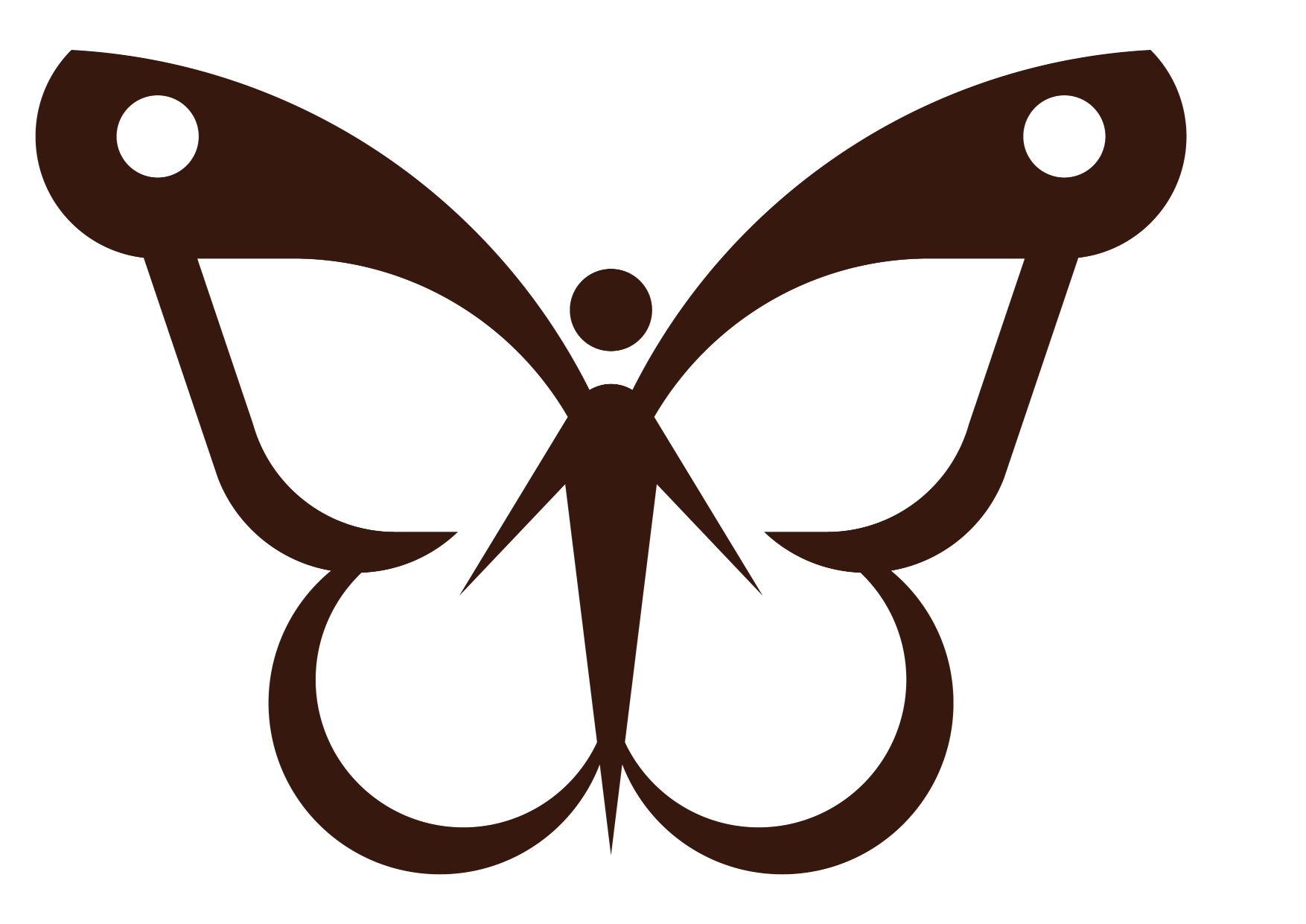 Mind on stage butterfly logo transparent.